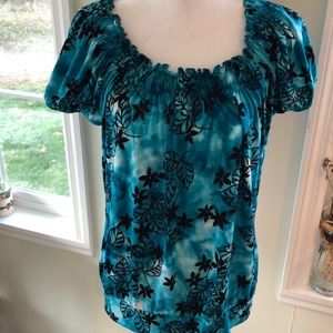 Carol Rose Women’s Short Sleeve Blouse Top